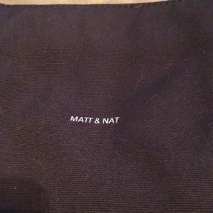 Matt and Nat bag- black with shoulder strap.